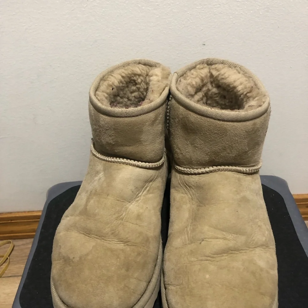 UGG 1016222 Classic Mini II Women's Chestnut Winter Ankle Boots Size 8 - Picture 11 of 14